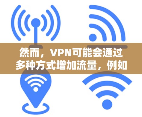 然而,VPN可能会通过多种方式增加流量,例如 然而,VPN可能会通过多种方式增加流量,例如