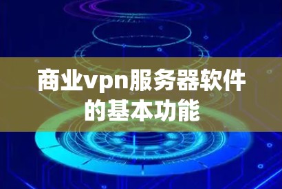商业vpn服务器软件的基本功能