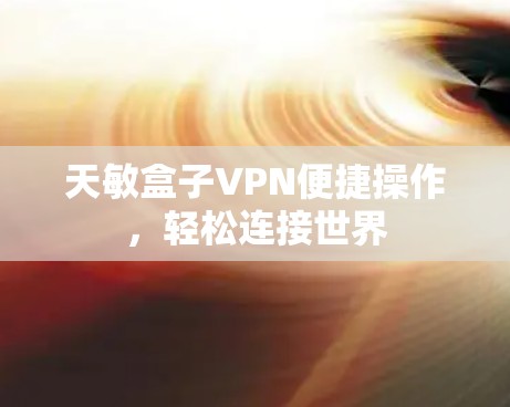 天敏盒子VPN便捷操作,轻松连接世界 天敏盒子VPN便捷操作,轻松连接世界
