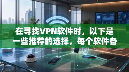在寻找VPN软件时，以下是一些推荐的选择，每个软件各有其特点和使用步骤