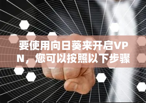 要使用向日葵来开启VPN,您可以按照以下步骤进行操作 要使用向日葵来开启VPN,您可以按照以下步骤进行操作