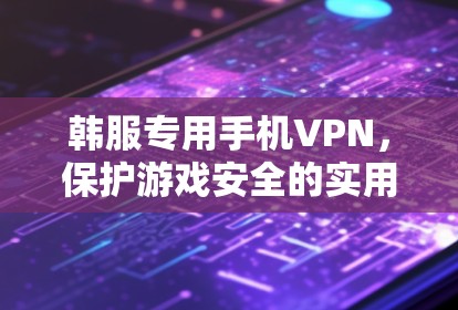 韩服专用手机VPN，保护游戏安全的实用工具