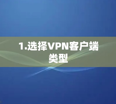 1.选择VPN客户端类型 1.选择VPN客户端类型