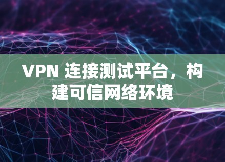 VPN 连接测试平台,构建可信网络环境 VPN 连接测试平台,构建可信网络环境
