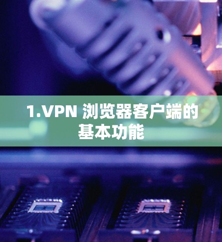 1.VPN 浏览器客户端的基本功能