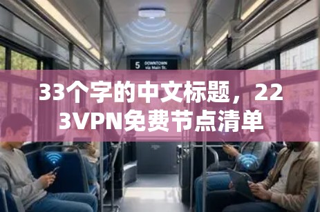 33个字的中文标题,223VPN免费节点清单 33个字的中文标题,223VPN免费节点清单