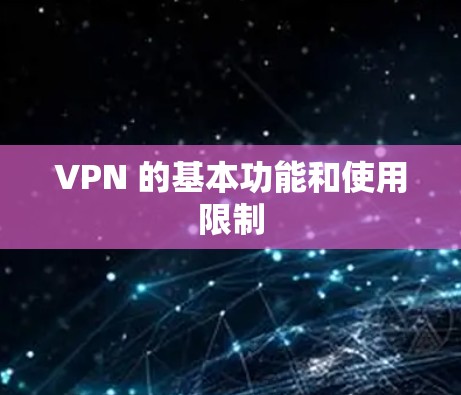 VPN 的基本功能和使用限制 VPN 的基本功能和使用限制