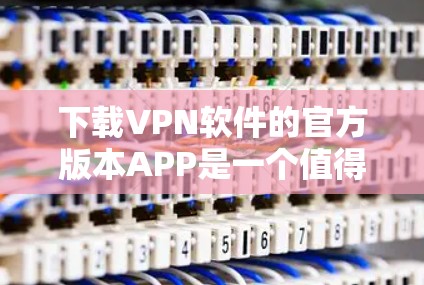 下载VPN软件的官方版本APP是一个值得考虑的选择，因为它通常提供了详细的安装指南、安全机制和全面的保护功能。以下是一些步骤指南和考虑因素