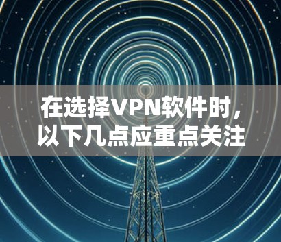 在选择VPN软件时，以下几点应重点关注