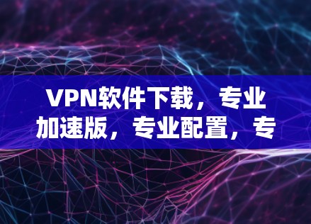 VPN软件下载，专业加速版，专业配置，专业体验
