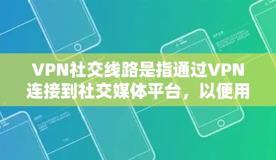 VPN社交线路是指通过VPN连接到社交媒体平台,以便用户可以在互联网上进行在线交流和访问社交媒体功能。以下是对这一问题的详细分析
