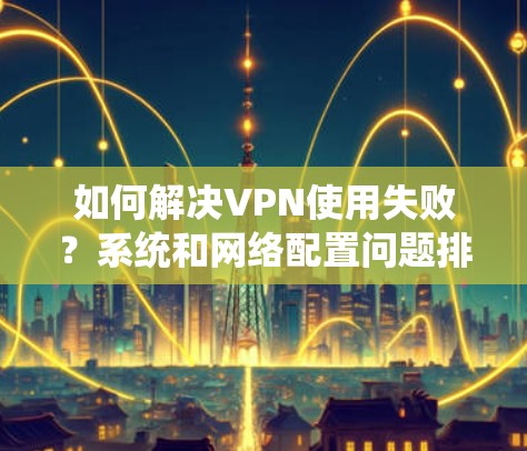 如何解决VPN使用失败?系统和网络配置问题排查与解决教程 如何解决VPN使用失败?系统和网络配置问题排查与解决教程